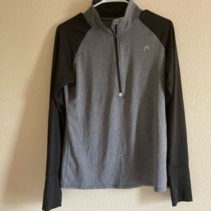 3-Quarter Zip Grey Pull over